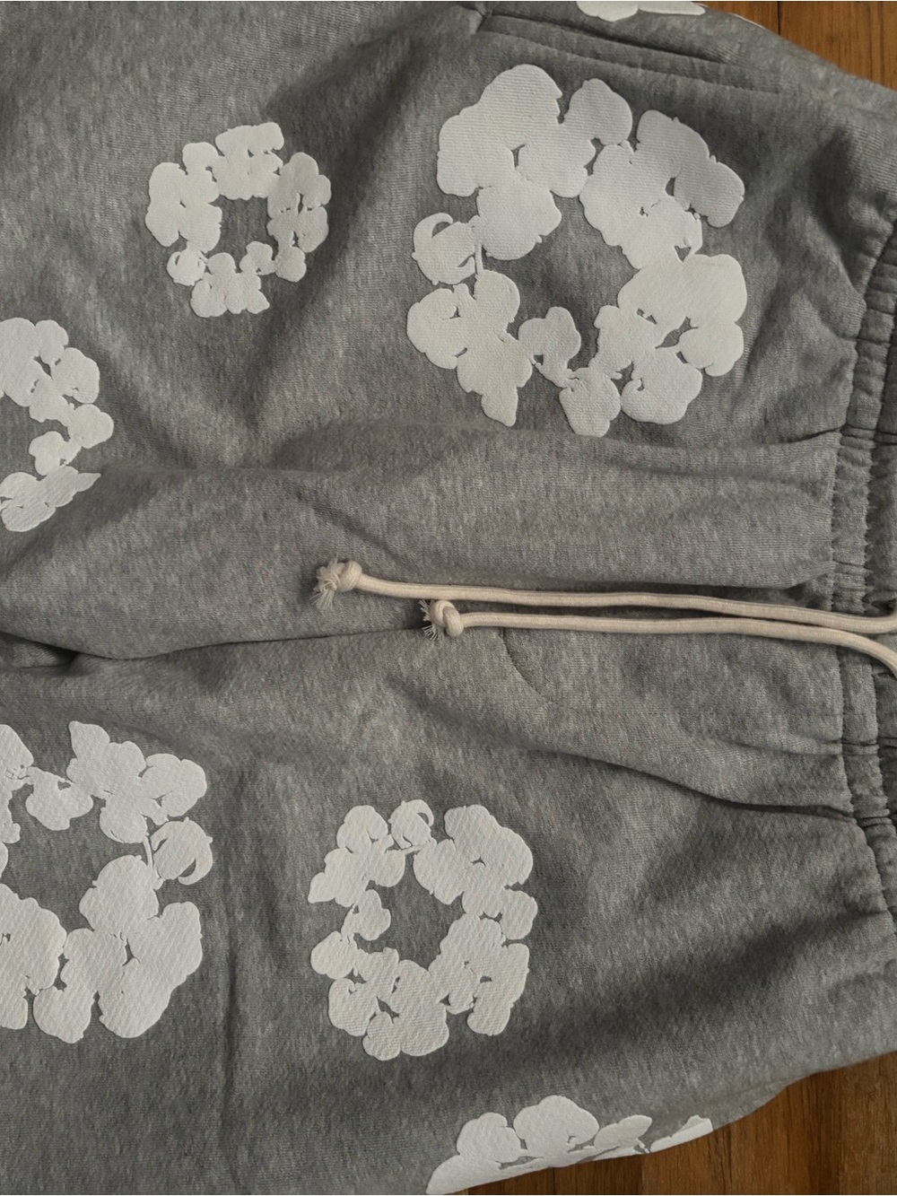 Denim Tears Cotton Wreath Sweat Shorts Gray Size M